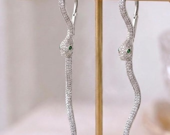 Snake Earrings – Lightweight & Elegant  sterling silver