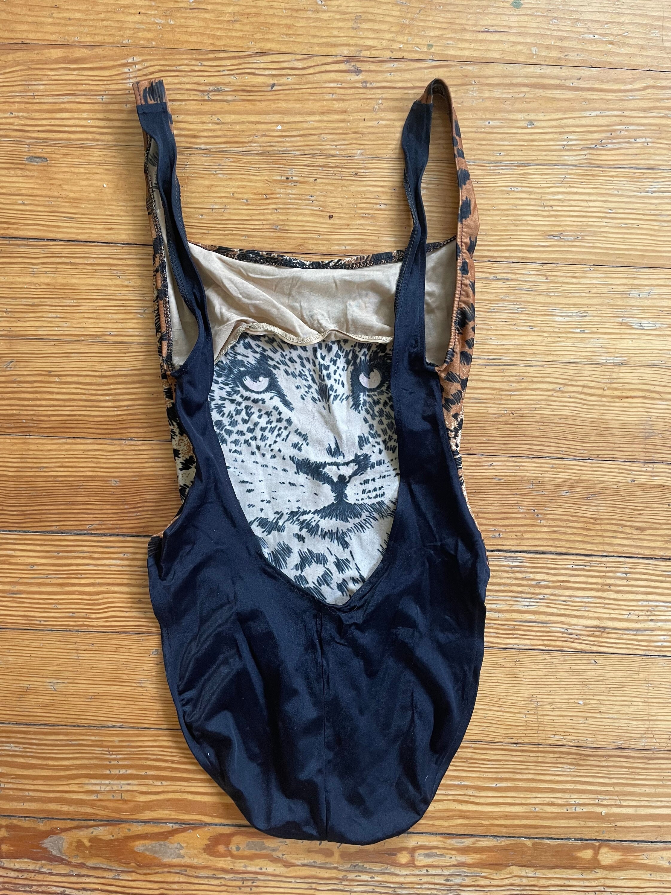Vintage Cheetah Bathing Suit Etsy