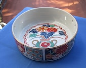 Vintage Imari Style Floral Bowl Made In Japan