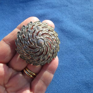 Spiral Flower Shaped Brooch