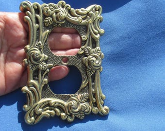 Amertac Rose Themed Double Outlet Cover TLC, Paint Residue