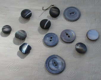 Lot Of Vintage Assorted Shell Buttons TLC