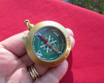 Broken Hallmark Compass Across The Miles Ornament 1995