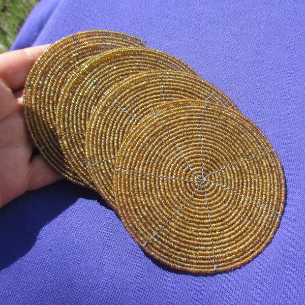 Gold Coasters Etsy