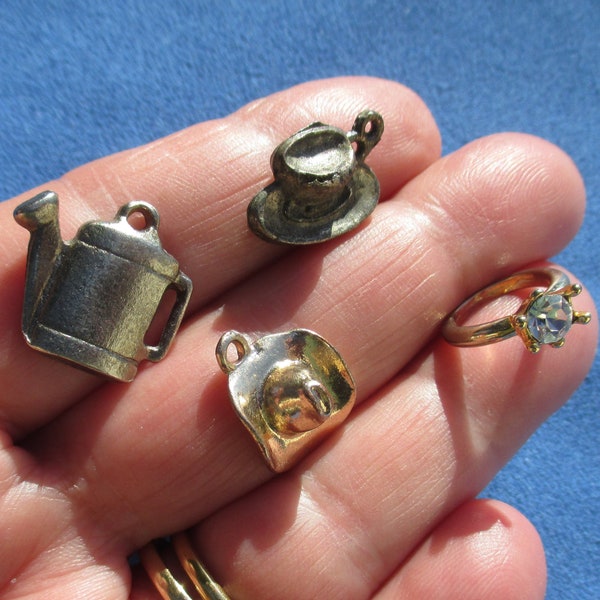 Lot of Assorted Salvaged Metal Charms