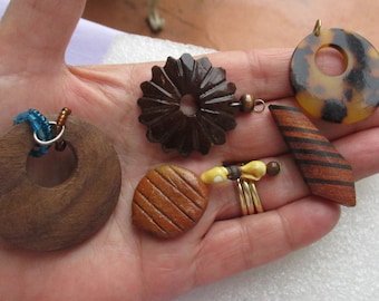 Lot Of Salvaged Boho Pendants One Missing Bale