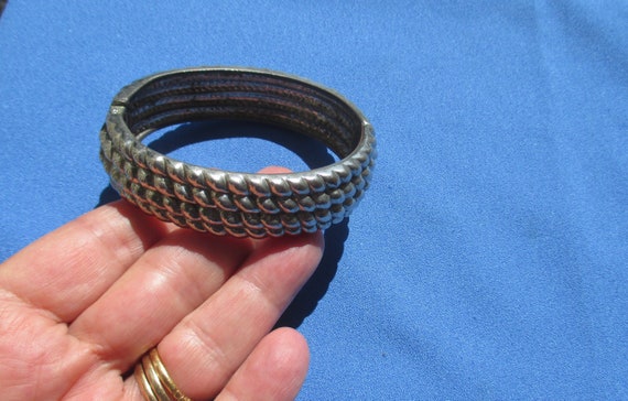 Textured Hinge Style Bracelet - image 3