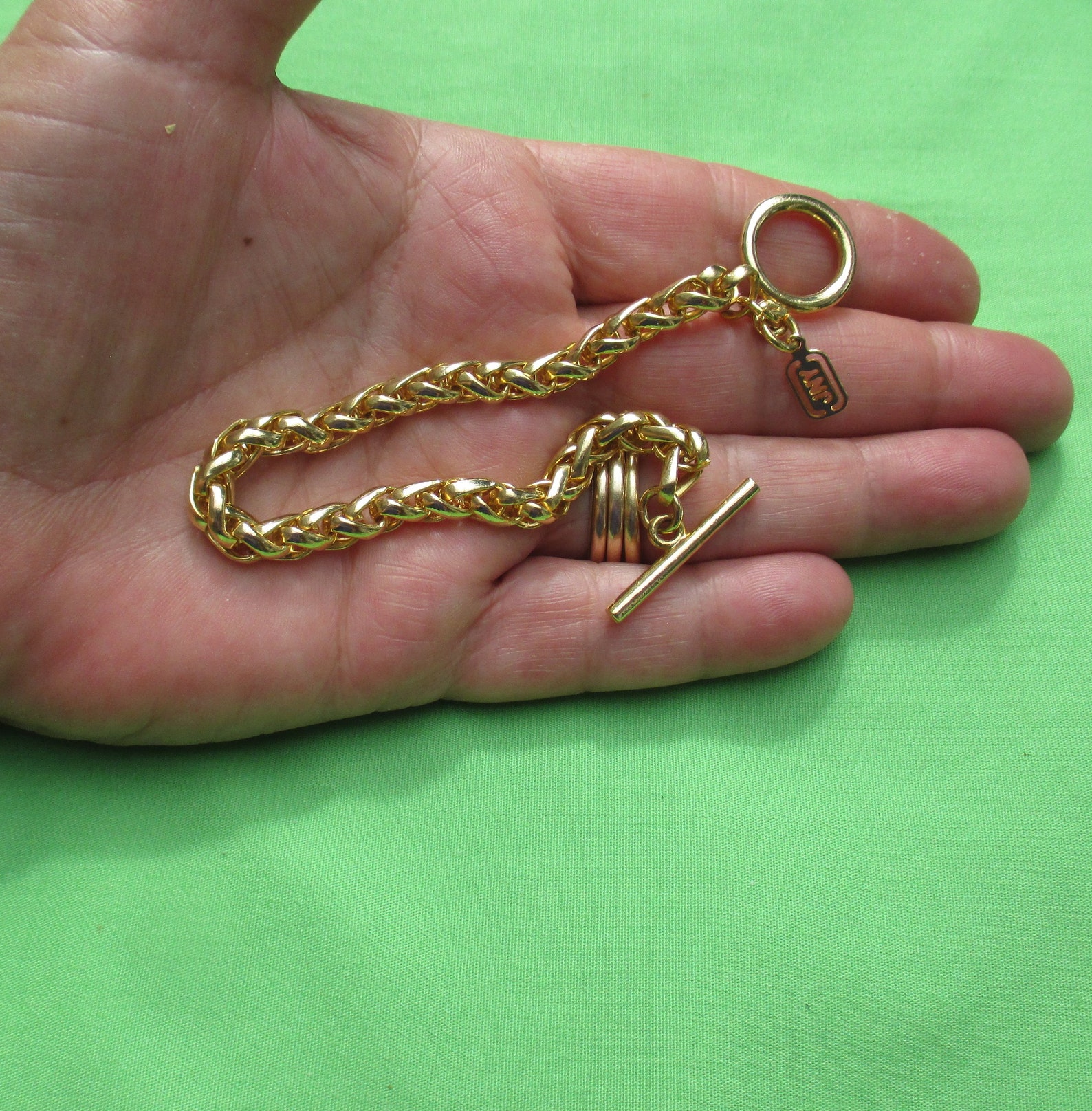 JNY Linked Toggle Clasp Bracelet Etsy