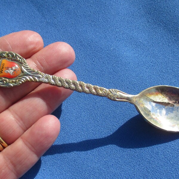 Vintage Wein Silver Plated Collectible Spoon TLC Tarnish Discoloration