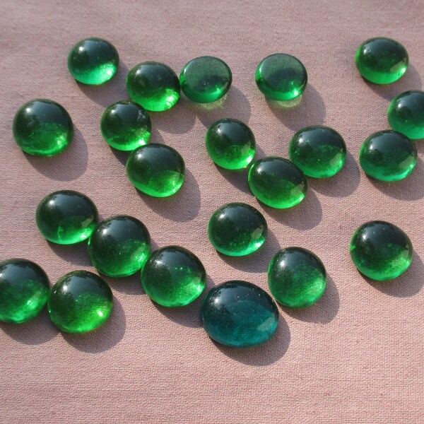 Green Glass Vase Etsy