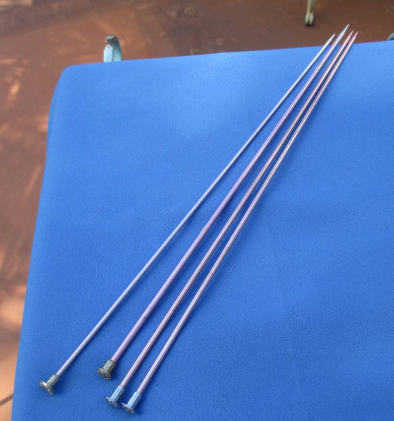 Lot Of Aluminum Single Odd Knitting Needles Plus One Matching Pair