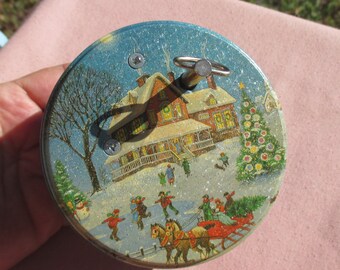 Vintage Potpourri Press Musical Christmas Tin