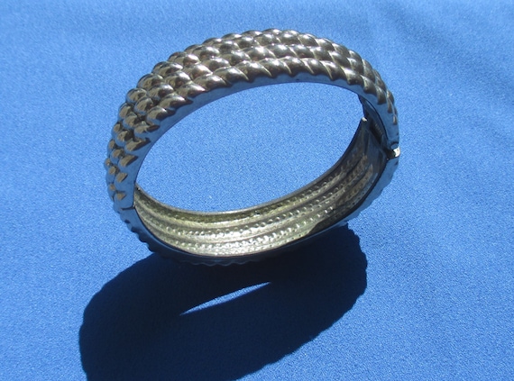 Textured Hinge Style Bracelet - image 1
