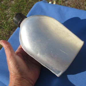 Vintage Boy Scout Aluminum Flask Missing Cover