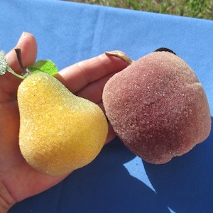 Sugared Look Artificial Pear, Apple