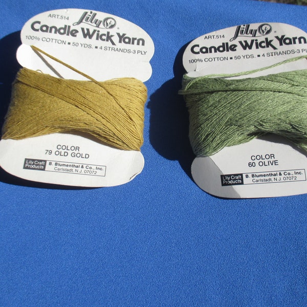 Candle Wick Yarn Etsy