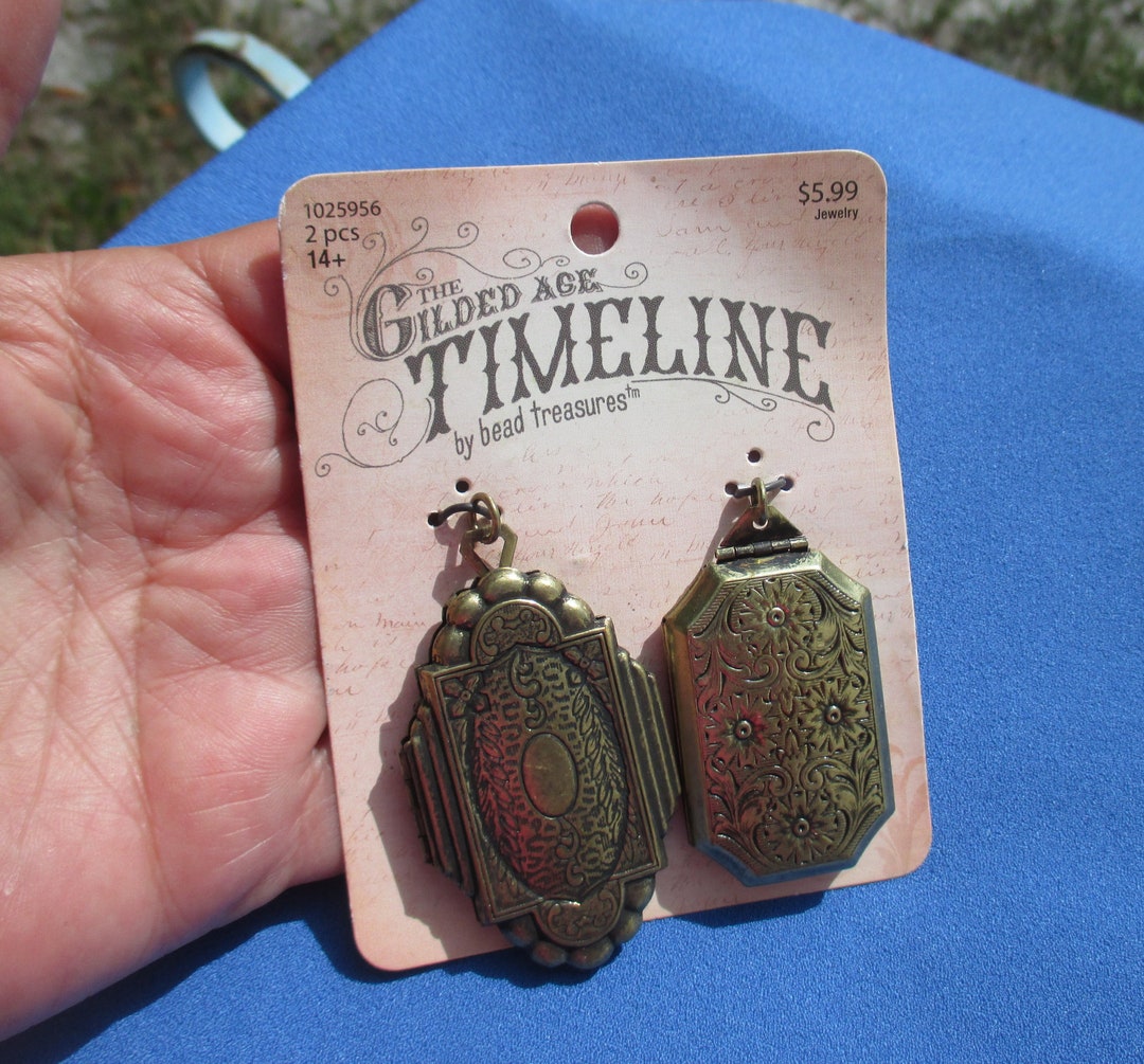 The Gilded Age by Bead Treasures Lockets Etsy