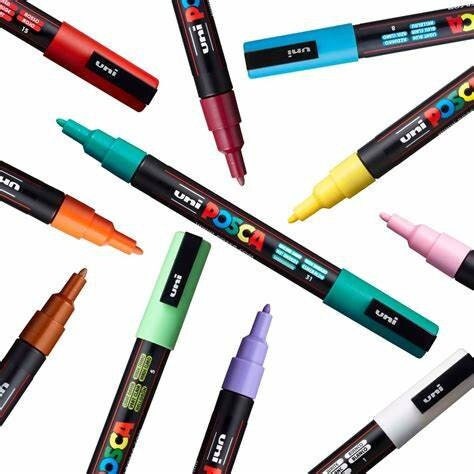 Posca Paint Pen - 1MR Ultra Fine Pen - Black