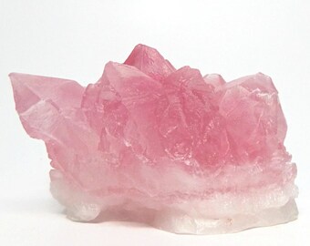 Rose Quartz Crystal Inspired Soap