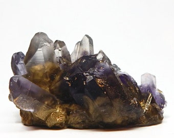 Crystal Shaped Soap - Vegan, Glycerin Base - Dark Amethyst & Gold