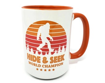 15 oz Taza de café extra grande - Hide & Seek Champion