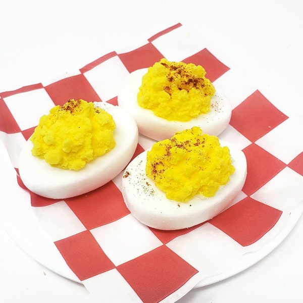 Deviled Egg Shaped Soap - 3 Pieces