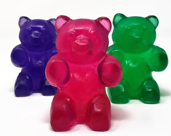 Large Gummy Bear Shaped Soap - Choose Your Color