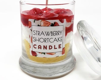 Scented Strawberry Shortcake Candle