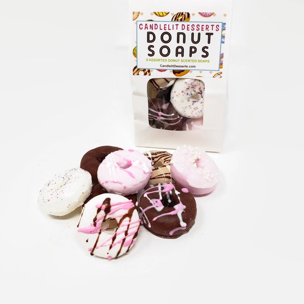 CLEARANCE Bakery Bag of Eight Mini Donut Soaps