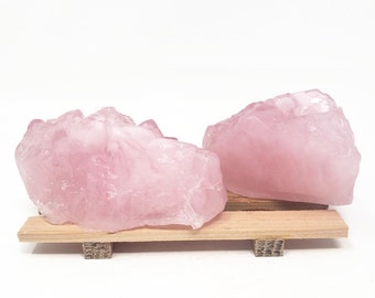 2 Piece Rose Quartz  Crystal Shaped Inspired Soap Set