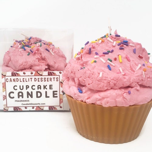 Jumbo Birthday Cupcake Candle Etsy