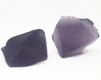 2 Piece Crystal Tip Shaped Soaps - Dark Amethyst