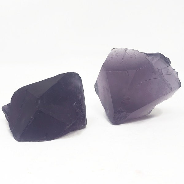 2 Piece Crystal Tip Shaped Soaps - Dark Amethyst