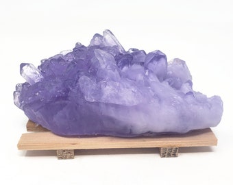 Amethyst Quartz Crystal Shaped Soap - Choose Your Scent