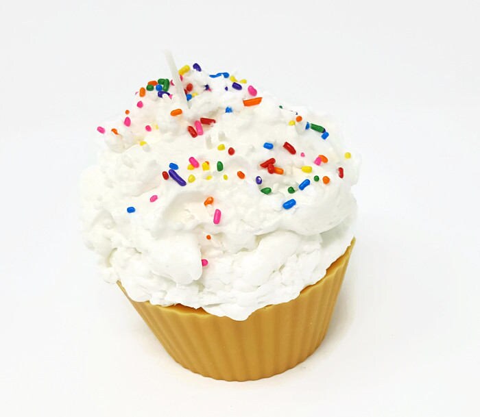 Jumbo Cupcake Candle with Sprinkles Etsy