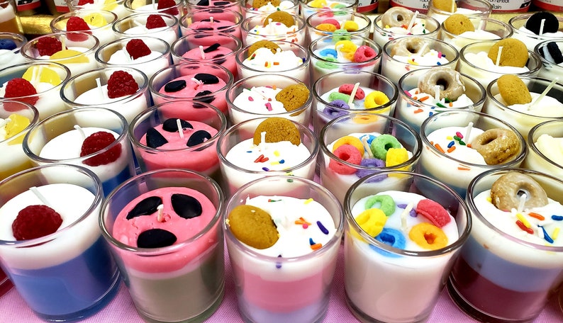 Dessert Shot Glass / Votive Candles Choose Your Scent image 1