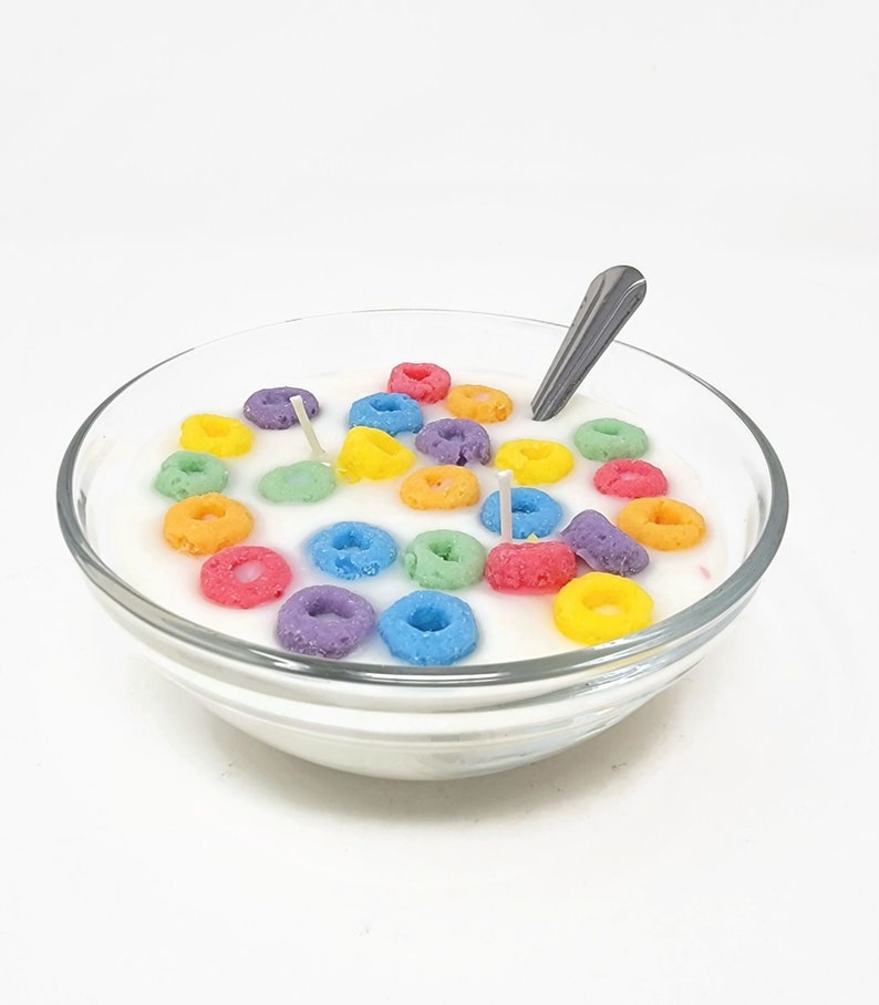 Cereal Scented Handmade Cereal Bowl Candle Handmade in the USA image 3