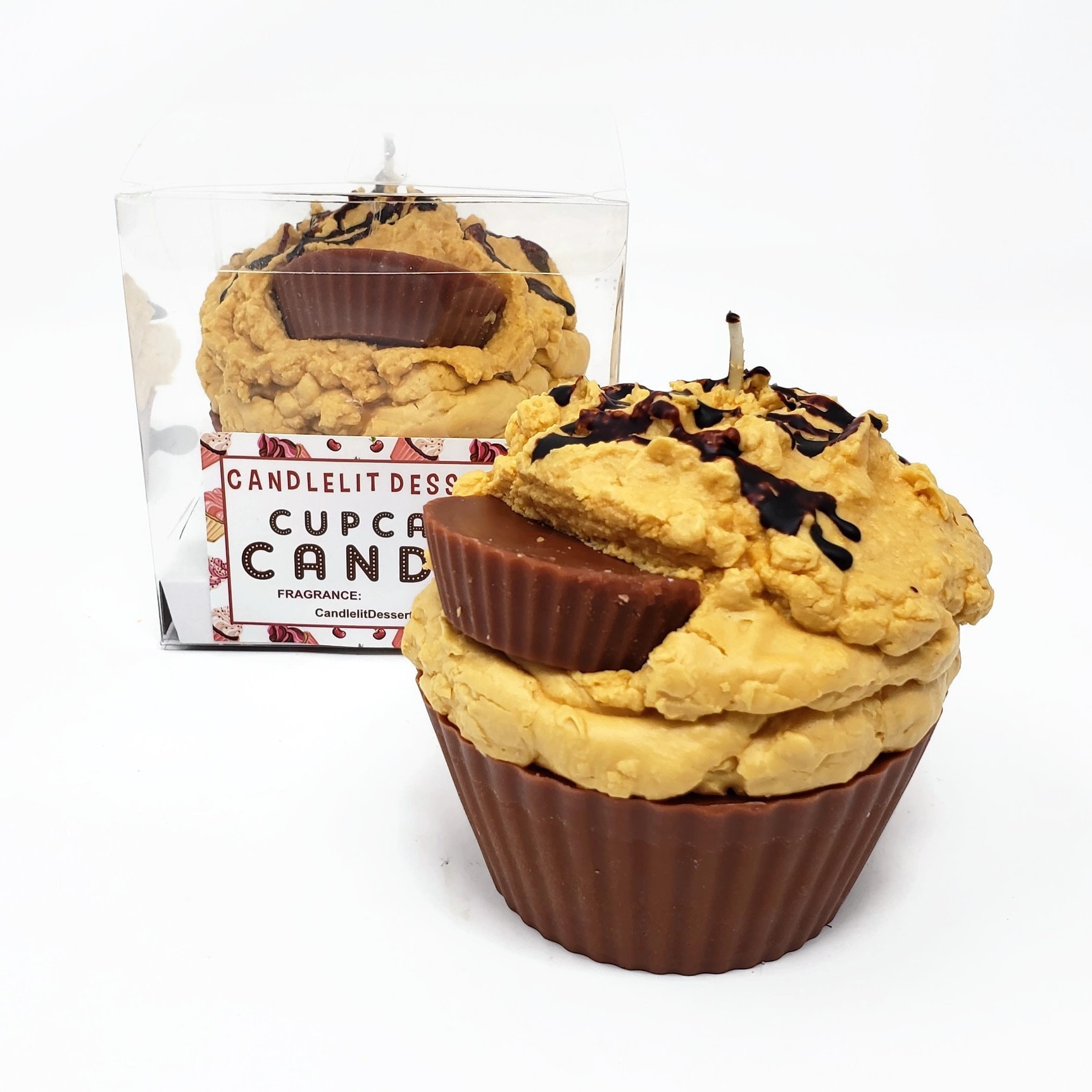 Jumbo Peanut Butter Cup Cupcake Candle - Etsy