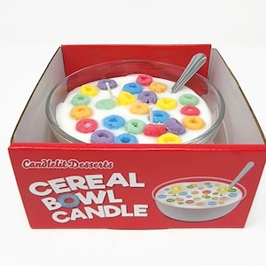 Cereal Scented Handmade Cereal Bowl Candle Handmade in the USA image 1