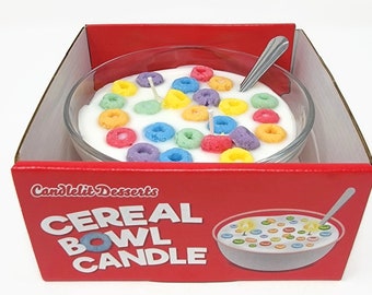 Cereal Scented Handmade Cereal Bowl Candle - Handmade in the USA