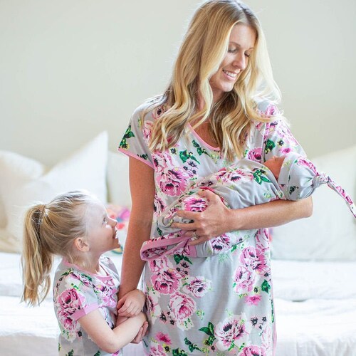Olivia Maternity Nursing Pajamas & Big Sister Pajamas and Etsy