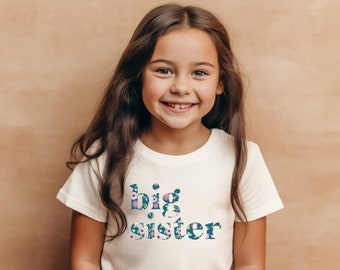 Big Sister Girl T-shirt /Baby Be Mine Maternity / Ready To Ship / Big Sister Gift / Baby Shower Gift / Matches Charlotte Collection