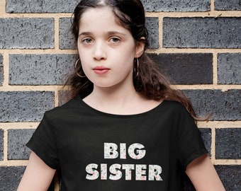 Big Sister Girl T-shirt /Baby Be Mine Maternity / Ready To Ship / Big Sister Gift / Baby Shower Gift / Matches Ivy Collection