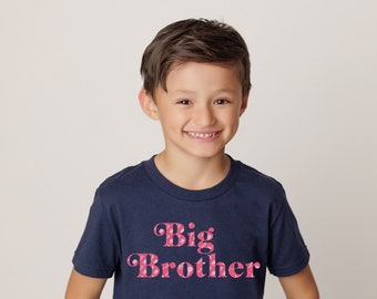 Big Brother Boy T-shirt /Baby Be Mine Maternity / Ready To Ship / Big Brother Gift / Baby Shower Gift / Matches Rose Collection
