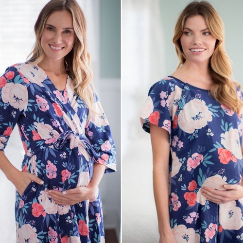 Maternity Labor Delivery Hospital Gown GOWNIE / by Baby Be - Etsy