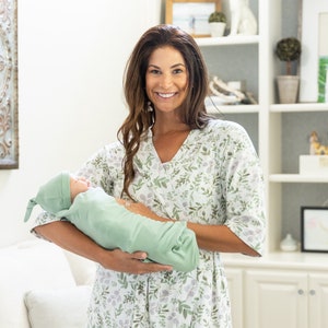 Maternity Labor Delivery Nursing Hospital Robe Sage Green