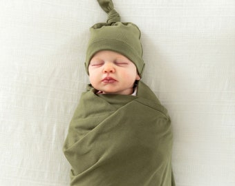 olive green swaddle