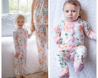 matching pjs for baby and sister