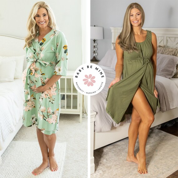 Maternity Labor Delivery ROBE Maternity Labor Delivery Hospital GOWN baby Be Mine Maternity Hospital Bag Baby Shower Gift Gia Olive Etsy