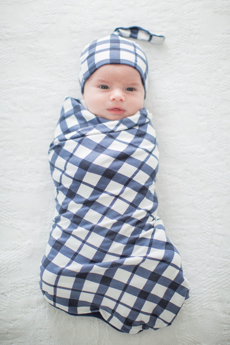 Maternity Nursing Delivery ROBE & Matching Baby Boy SWADDLE Etsy